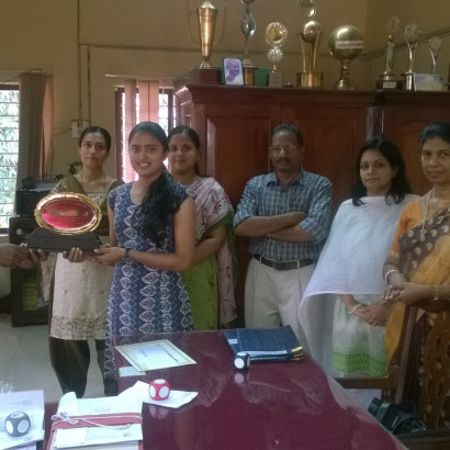 K.Narayana Menon Memorial Award Presented to Ms. Anna Jose