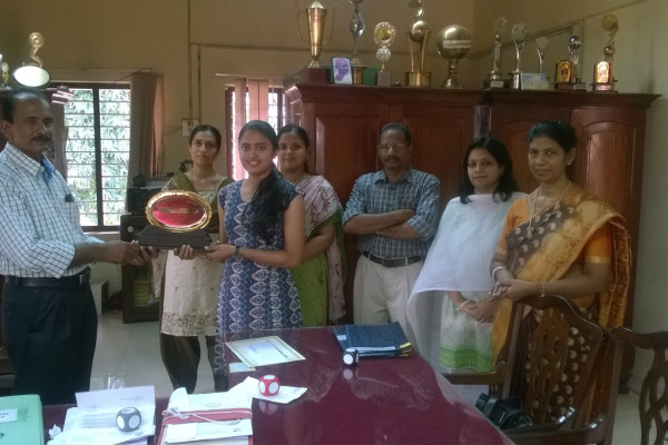 K.Narayana Menon Memorial Award Presented to Ms. Anna Jose