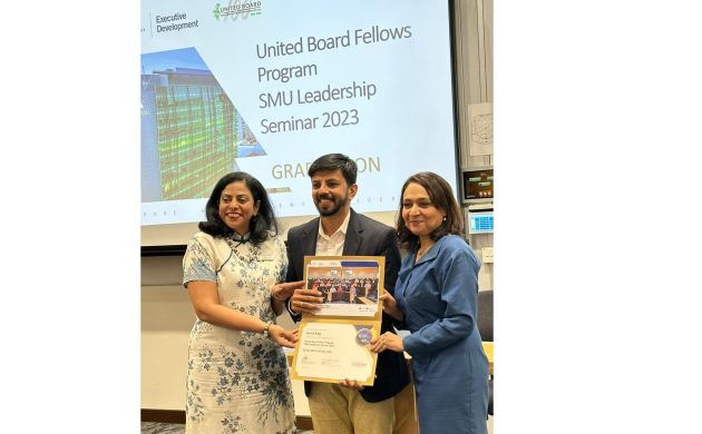 Dr. Jenish Paul successfully completed United Board Fellows SMU leadship Program