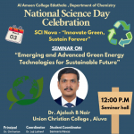 Faculty as resource person – Dr. Ajalesh B. Nair.
