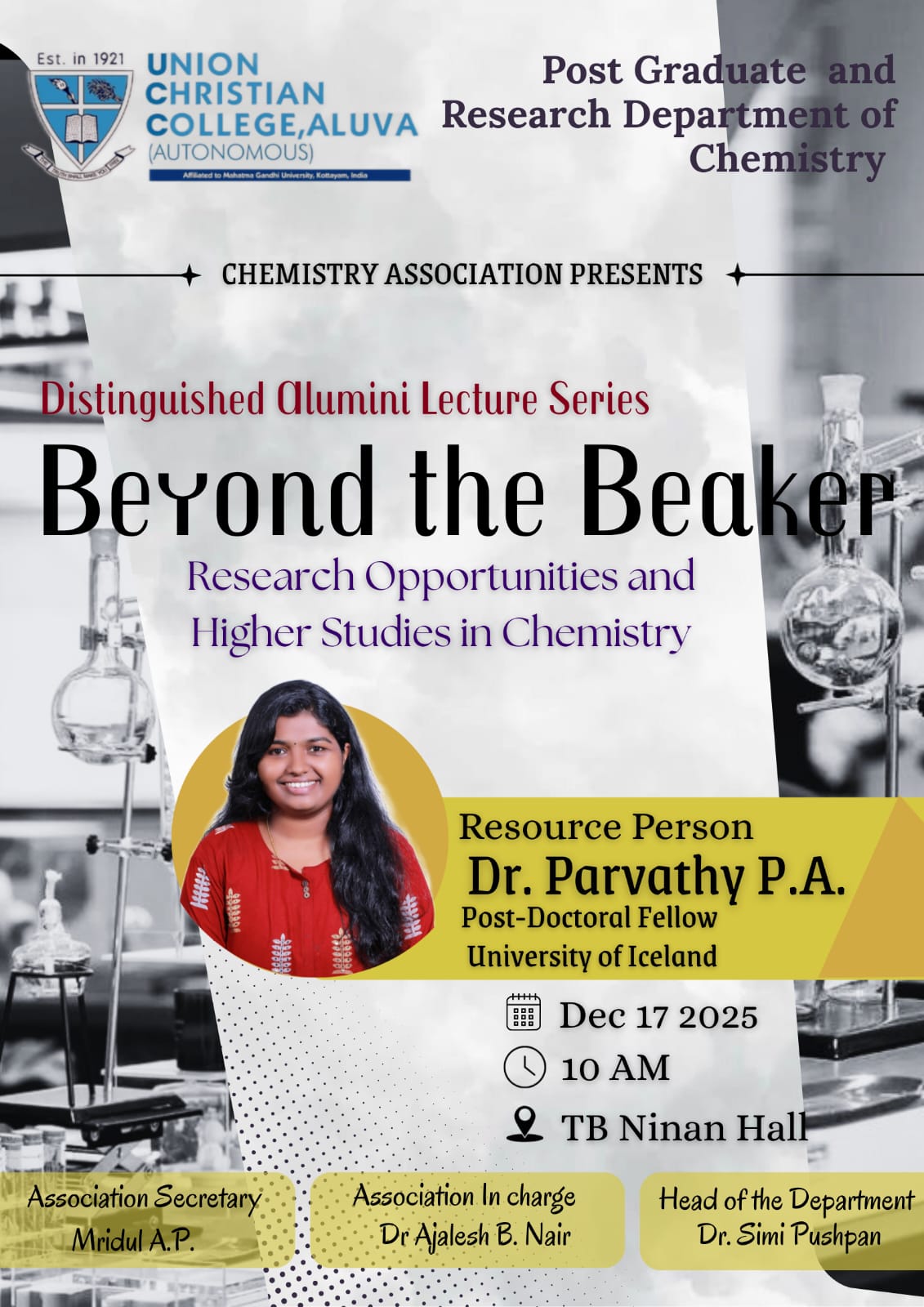Beyond the Beaker: Research Opportunities and Higher Studies in Chemistry