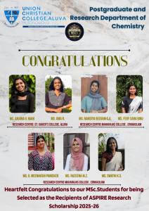 Congratulations to the recipients of the ASPIRE research Scholarship