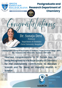 Congratulations to Dr. Sunaja Devi